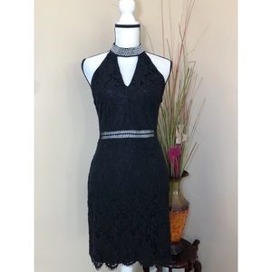 Francesca's Lace Halter Dress